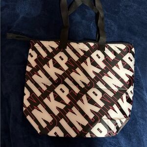 Pink Black Tote Bag